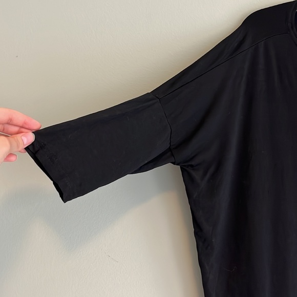 Piko Bamboo/Spandex Black Dress - Picture 2 of 4